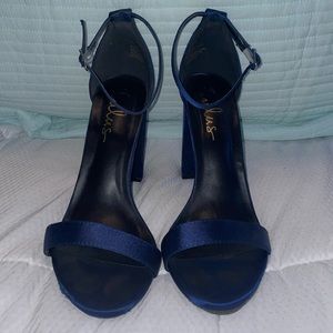 Navy blue high heels